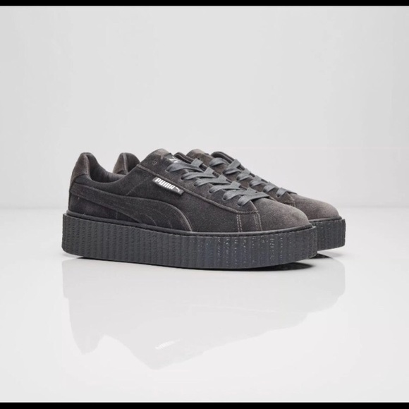 FENTY PUMA gray velvet creepers - Picture 3 of 8